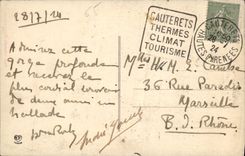 CPA Cauterets Gouffre et pont d'Espagne 