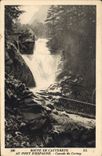 CPA Route de Cauterets au Pont d'Espagne Cascade du Cerisey 