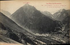 CPA Cauterets La Ville Le Peguere et le Val de Casbasque 