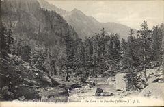 CPA Cauterets Vallee de Mareadau Le Gave a la Pourtere 