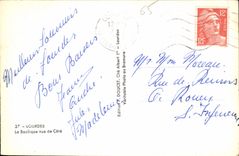 CPA Lourdes La Basilique vue de Cote 