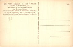 CPA Palais de Fontainebleau  Facade sur la Cour du Cheval Blanc ou Cour des Adieux 