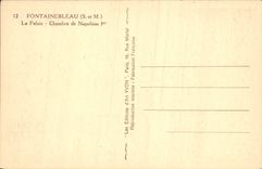 CPA Fontainebleau Le Palais Chambre de Napoleon 