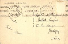 CPA Lourdes La Grotte 