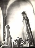 CPA Lourdes Asila Notre Dame L'Apparition Sculpteur 