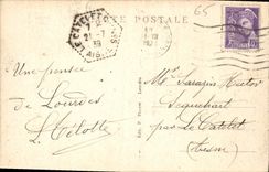 CPA Lourdes La Basilique vue de Cote 