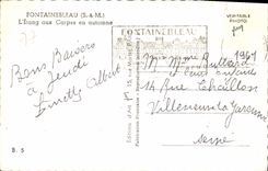 CPA Fontainebleau L'Etang aux Carpes en automne 