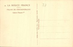 CPA Palais de Fontainebleau Galerie Francois 
