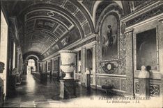 CPA Palais de Fontainebleau La Bibliotheque 