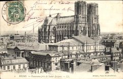 CPA Reims Panorama pris de Saint Jacques 