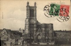 CPA Troyes La Cathedrale 