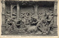 CPA Bas Relief de l'Eglise Saint Nicolas a Troyes Aube 