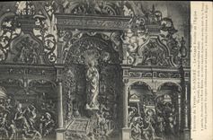 CPA Troyes St Andre Le Grand Retable de l'Eglise 