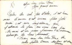 CPA Parler du ciel des etoiles des fleurs Femme