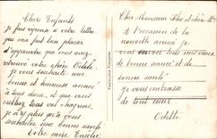 CPA Bonne Annee Femme