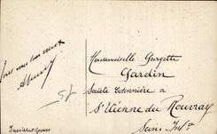 CPA Bonne Annee Femme