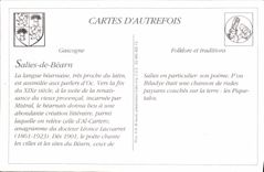 REPRO Salies de Bearn L'ous Piquetalos d'Al Cartero Folklore