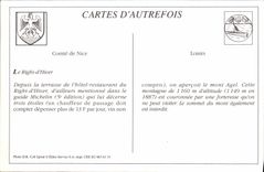 REPRO La Turbie Alpes Maritimes Vue sur le Right d'Hiver et le Mont Agel 