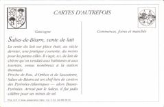 REPRO Salies de Bearn Vente de lait dans les rues de la Ville 