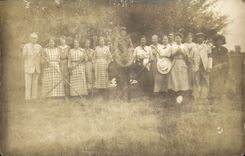 CARTE PHOTO Personnages Folklore Paysans