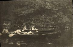 CARTE PHOTO Canoe