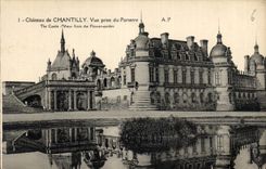 CPA Chateau de Chantilly Vue prise du Parterre 