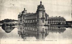 CPA Chantilly Le Chateau Le Cote Nord Ouest 