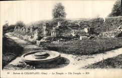 CPA Ruines de Champlieu Oise Le Temple 