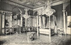 CPA Palais de Compiegne Chambre a Coucher de l'Imperatrice 