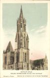 CPA Senlis Oise Eglise Notre Dame Clocher Cote Sud Ouest 