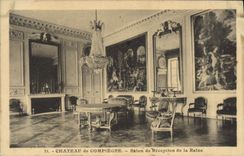 CPA Chateau de Compiegne Salon de Reception de la Reine 