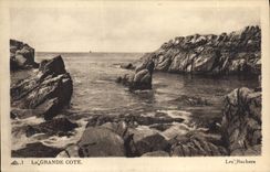 CPA La Grande Cote Les Rochers 