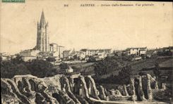 CPA Saintes Arenes Gallo Romaines Vue Generale 