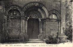 CPA Env de Royan Talmoni L'Eglise Le Portail Nord 
