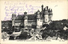 CPA Chateau de Pierrefonds Vue prise de la Roche 