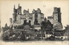 CPA Chateau de Pierrefonds Les Ruines avant la Restauration 