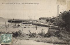 CPA Environs de Royan Port et Phare de St Georges 