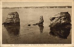 CPA Royan Cote d'Argent Les Rochers de Vallieres Vue sur la Grande Conche 