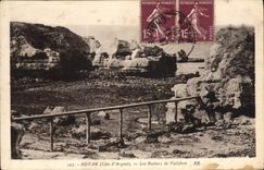 CPA Royan Cote d'Argent Les Rochers de Vallieres 
