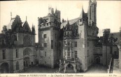 CPA Chateau de Pierrefonds La Chapelle et l'Escalier d'honneur 