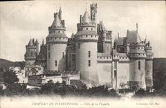 CPA Chateau de Pierrefonds Cote de la Chapelle 