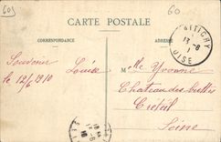 CPA Pierrefonds Le Chateau et les Bords du Lac 