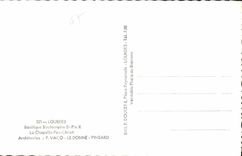 CPA Lourdes Basilique Souterraine St Pie X La Chapelle Pax Christi 