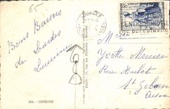 CPA Gavarnie Le Cirque Lourdes La Basilique vue du Chateau Fort 