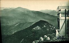 CPA Lourdes Panorama de la Montagne du Sommet du Pic de Jer 
