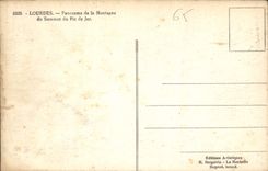 CPA Lourdes Panorama de la Montagne du Sommet du Pic de Jer 