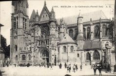 CPA Senlis La Cathedrale Portail Sud 