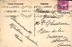 CPA Souvenir de Lourdes A la Grotte J'Ai prie pour vous 