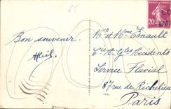 CPA Lourdes Le Chateau Fort et les Montagnes 