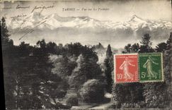 CPA Tarbes Vue sur les Pyrenees 